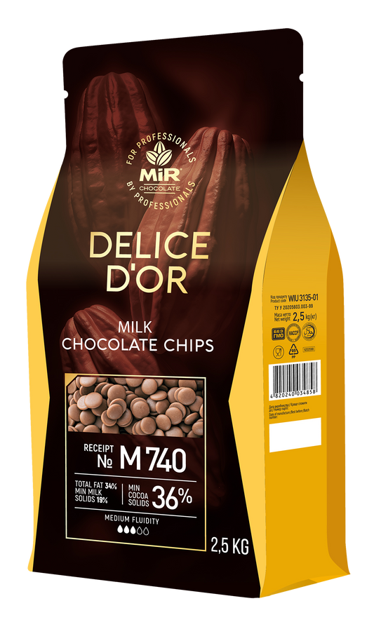 Шоколад Delice D`or молочний калети