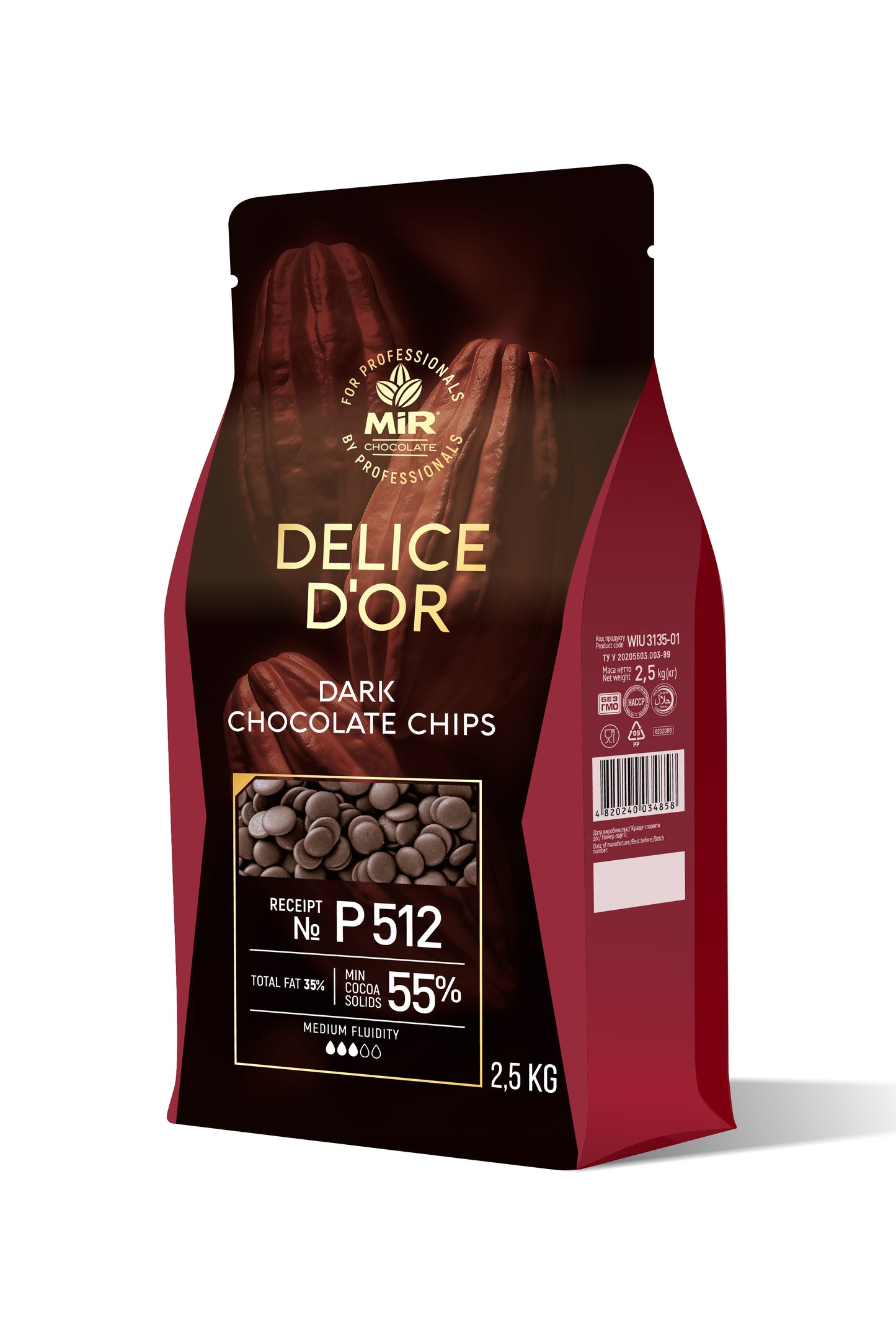 Шоколад Delice D`or чорний калети