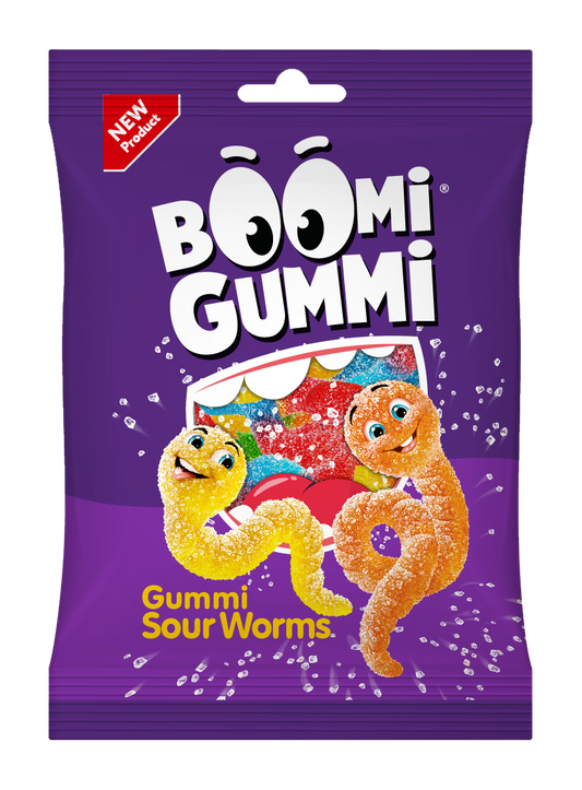 Цукерки желейні Boomi Gummi Sour Worms