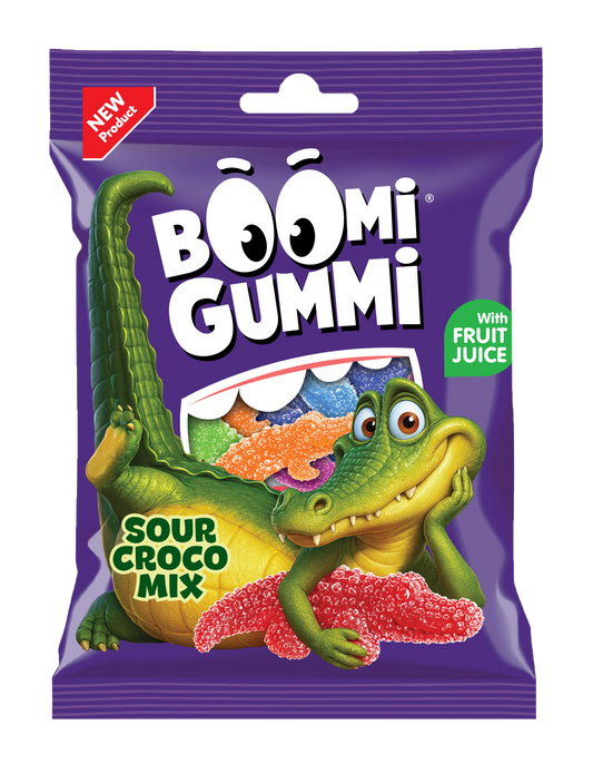 Цукерки желейні «Boomi Gummi Sour Crocodile Mix»