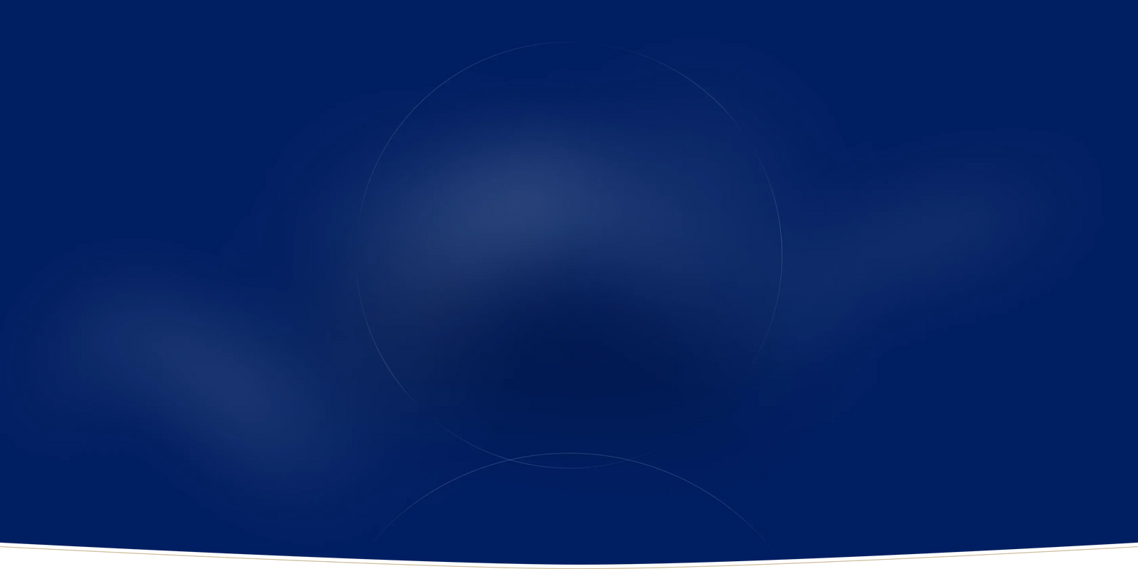 Темно-синє абстрактне тло зі слабкими, ледь помітними круглими формами та градієнтами, що створюють м'який, розмитий ефект. На нижньому краю видно легку білу вигнуту лінію.