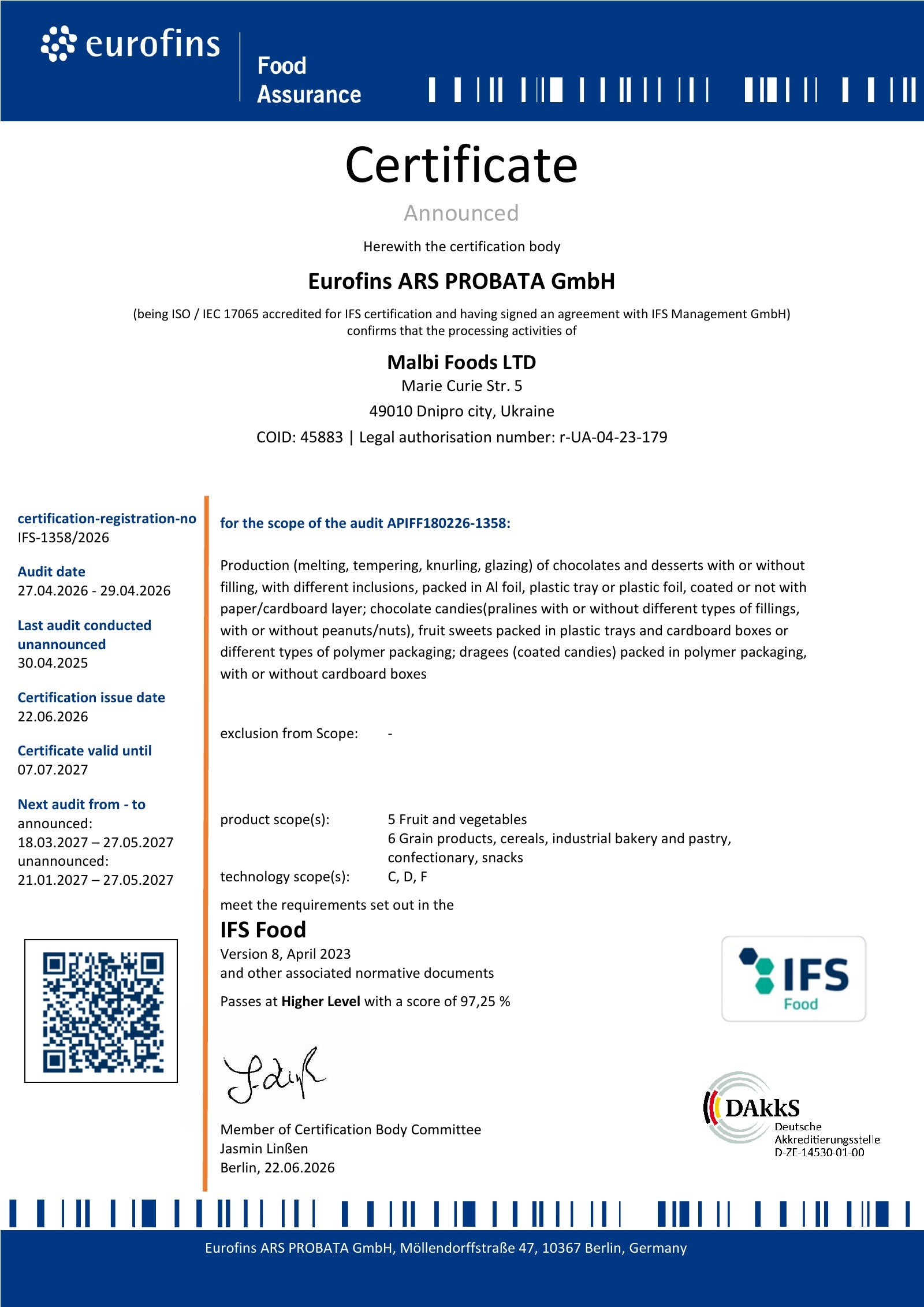 Translation missing: ru.certifications_awards.certificates.ifs.title
